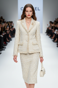 Women's Luxury Chanel-Inspired Tweed Bouclé Blazer Suit